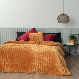 Κουβερτοπάπλωμα Gwen Gold Palamaiki King Size 240x260cm Πολυέστερ