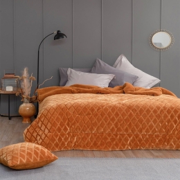Κουβερτοπάπλωμα Nadine Gold Palamaiki Ημίδιπλο 160x240cm Πολυέστερ
