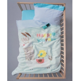 Κουβέρτα Βρεφική Βελουτέ BV725 Multi Palamaiki Κούνιας 110x140cm Πολυέστερ