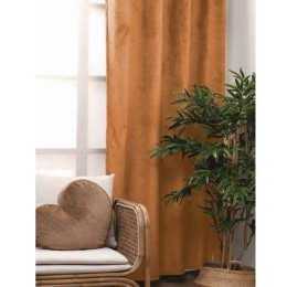 Κουρτίνα Cyrill Με Τρουκς Gold Palamaiki 140X260 Πολυέστερ