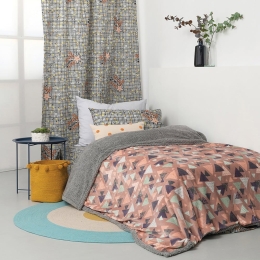 Κουβέρτα Παιδική Blake Pink Palamaiki Ημίδιπλο 160x220cm Flannel.Sherpa