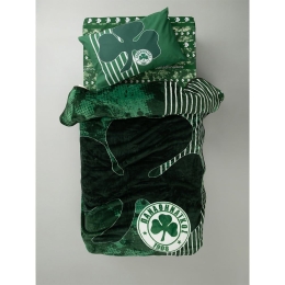 Κουβέρτα Παιδική Panathinaikos Velour 3 Green Palamaiki Ημίδιπλο 160x220cm Πολυέστερ