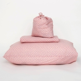 Σεντόνι Confetti Με Λάστιχο Blush Pink Palamaiki Υπέρδιπλο 100% Βαμβάκι
