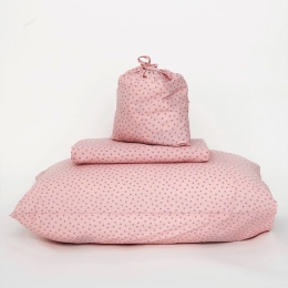 Σεντόνι Βρεφικό Confetti Blush Pink Palamaiki Κούνιας 130x170cm 100% Βαμβάκι