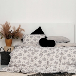 Σεντόνια FL6165 (Σετ 3τμχ) Greige Palamaiki Ημίδιπλο 170x260cm 100% Βαμβάκι