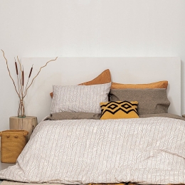 Σεντόνια FL6167 (Σετ 4τμχ) Greige Palamaiki Υπέρδιπλο 240x260cm 100% Βαμβάκι