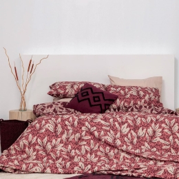 Σεντόνια FL6178 (Σετ 3τμχ) Bordo Palamaiki Ημίδιπλο 170x260cm 100% Βαμβάκι