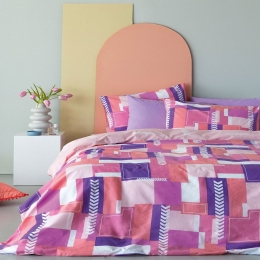 Σεντόνια FL6189 (Σετ 4τμχ) Pink Palamaiki Υπέρδιπλo 240x260CM 100% Βαμβάκι