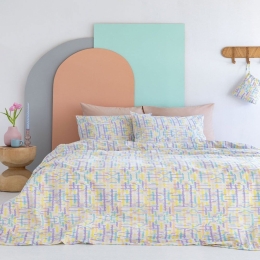 Σεντόνια FL6199 (Σετ 4τμχ) Multi Palamaiki King Size 265x275cm 100% Βαμβάκι
