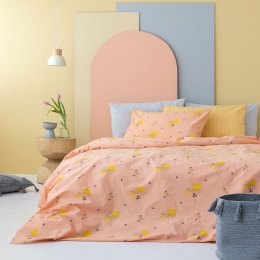 Σεντόνια FL6205 (Σετ 4τμχ) Peach Palamaiki King Size 265x275cm 100% Βαμβάκι