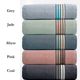 Πετσέτες Misa (Σετ 3τμχ) Grey Palamaiki Σετ Πετσέτες 70x140cm 100% Βαμβάκι
