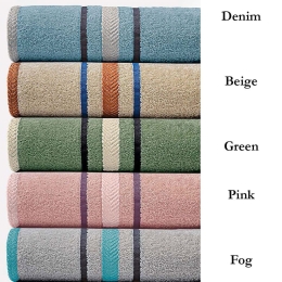 Πετσέτες Nat (Σετ 3τμχ) Green Palamaiki Σετ Πετσέτες 70x140cm 100% Βαμβάκι