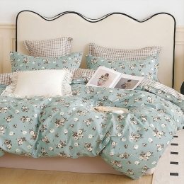 Σεντόνια Satin Days SD328 (Σετ 4τμχ) Mint Palamaiki Υπέρδιπλο 230x260cm 100% Βαμβακοσατέν