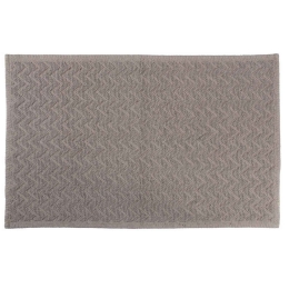 Πατάκι Μπάνιου Zig Zag 05576.003 Taupe 50 X 80 50x80cm 100% Βαμβάκι