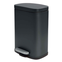 Κάδος Απορριμμάτων Akira 05392.001 5lt Black Μέταλλο