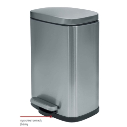 Κάδος Απορριμμάτων Akira 05392.005 5lt Brushed Μέταλλο