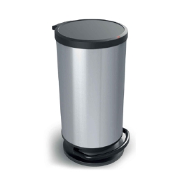 Κάδος Απορριμμάτων Paso 30lt 06999.001 Silver Πλαστικό