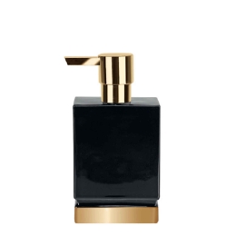 Δοχείο Κρεμοσάπουνου Roma 03195.004 Black-Gold Spirella Πορσελάνη