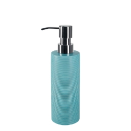 Δοχείο Κρεμοσάπουνου Tube Ribbed 03212.001 Aqua Spirella Κεραμικό