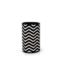 Ποτήρι Wave 03058.001 Black-White Spirella Κεραμικό
