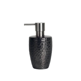 Δοχείο Κρεμοσάπουνου Darwin Hammered 02614.001 Pearl Black Spirella Κεραμικό