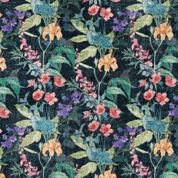 Χαλί Fiori 9111 Black-Multi Ezzo 70X140cm