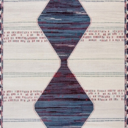 Χαλί Boho A495AG9  Ivorυ-Blue-Red Ezzo 200X290cm