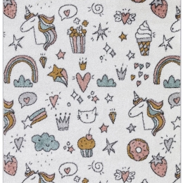 Χαλί Tiny A878AJ8  White-Multi Ezzo 133X190cm