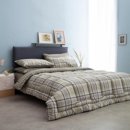 Παπλωματοθήκη Sara-1 (Σετ 3τμχ) Beige Vesta Home Υπέρδιπλο 230x240cm 100% Βαμβάκι