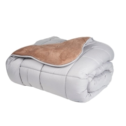 Κουβερτοπάπλωμα 468 Gray - Beige  Astron Μονό 160x220cm Πολυέστερ
