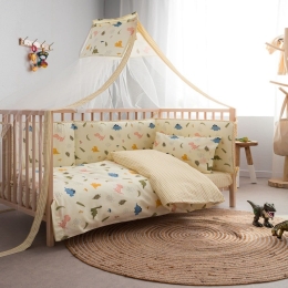 Κουβερλί Βρεφικό Jurassic Multi Vesta Home 120x160cm 100% Βαμβάκι