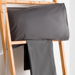 Μαξιλαροθήκες Synthesis-502 (Σετ 2τμχ) Anthracite Vesta Home 60Χ85 100% Βαμβακερό Περκάλι