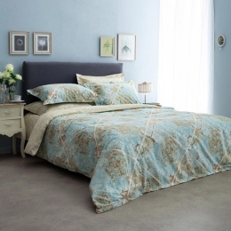 Σεντόνια Mistral-1 (Σετ 4τμχ) Turqoise Vesta Home Υπέρδιπλο 240x270cm 100% Βαμβακοσατέν