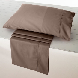 Σεντόνια Nemesis-302 (Σετ 4τμχ) Ατραντέ Brown Vesta Home King Size 280x280cm 100% Βαμβακοσατέν