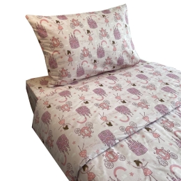 Παπλωματοθήκη Παιδική Fairytales (Σετ 2τμχ) Somon Astron Μονό 165x250cm 100% Βαμβάκι