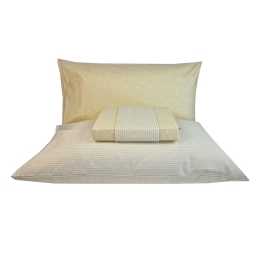 Σεντόνια Paradiso (Σετ 3τμχ) Yellow Astron Μονό 175x260cm 100% Βαμβάκι