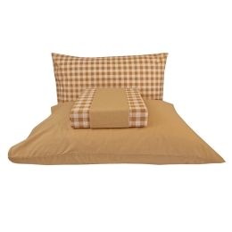 Σεντόνια Carla (Σετ 3τμχ) Beige Astron Μονό 175x260cm 100% Βαμβάκι
