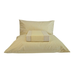 Σεντόνια Acantus (Σετ 4τμχ) Yellow Astron Υπέρδιπλο 245x260cm 100% Βαμβάκι