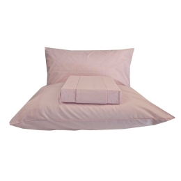 Σεντόνια Acantus (Σετ 4τμχ) Pink Astron Υπέρδιπλo 245x260cm 100% Βαμβάκι