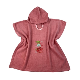 Πόντσο Παιδικό Family Owls Pomegranate Astron