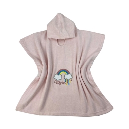 Πόντσο Παιδικό Rainbow Light Pink Astron