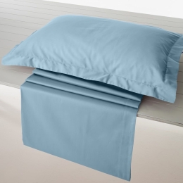 Σεντόνι Athena-306 Με Λάστιχο Aqua Green Vesta Home Διπλό 180x240cm 100% Βαμβακοσατέν