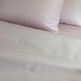 Σεντόνια Iris Με Λάστιχο (Σετ 3τμχ) Pink Astron Μονό 100x240cm 100% Βαμβάκι