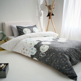 Παπλωματοθήκη Παιδική PAOK (Σετ 2τμχ) White-Black Vesta Home Μονό 170x240cm 100% Βαμβάκι