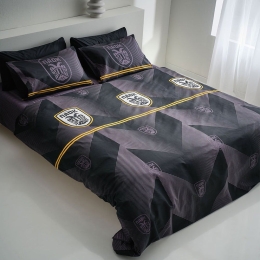 Παπλωματοθήκη PAOK-100 (Σετ 3τμχ) Black Vesta Home Υπέρδιπλο 230x240cm 100% Βαμβάκι