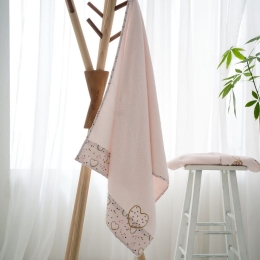 Πετσέτες Βρεφικές Pinky (Σετ 2τμχ) Pink Vesta Home Σετ Πετσέτες 100% Βαμβάκι