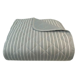 Κουβερλί Stripe 8455 Grey Astron Υπέρδιπλο 220x240cm 100% Βαμβάκι