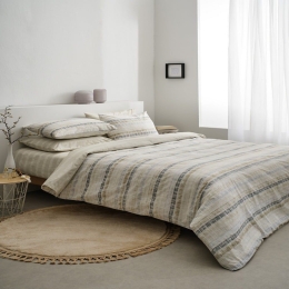 Σεντόνια Irene-2 (Σετ 4τμχ) Beige Vesta Home King Size 270x260cm 100% Βαμβάκι