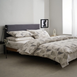 Σεντόνια Vilma-1 (Σετ 4τμχ) Grey Vesta Home King Size 270x260cm 100% Βαμβάκι