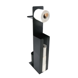Βάση Χαρτιού Επιδαπέδια & Πιγκάλ 07490.001 22,1x12,2x66,5cm Black Ατσάλι,Bamboo